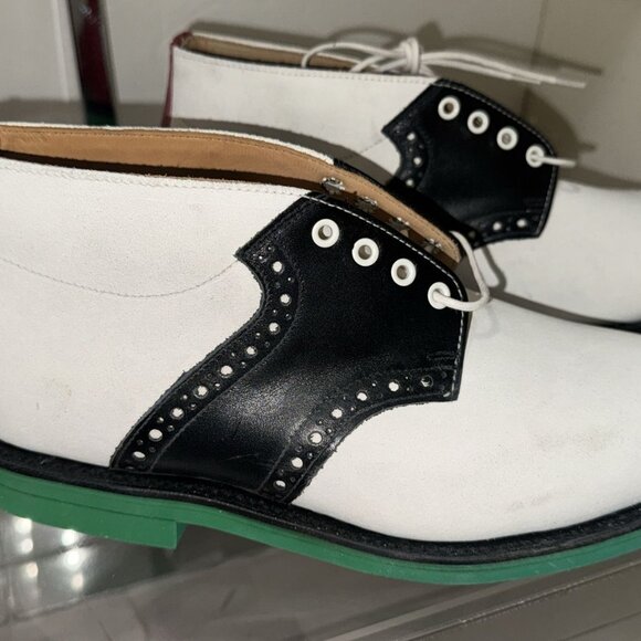 US 9.5 🔥 Heineken100 x Mark McNairy Saddle Boots Collectable Original clean box - Picture 5 of 12